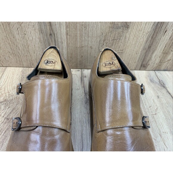 Stacy Adams Double Monk Strap Dress Shoes Mens 12 M Brown Leather Cap Toe 24943 - Picture 8 of 16